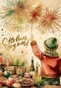 Открытка «С новым годом!»
