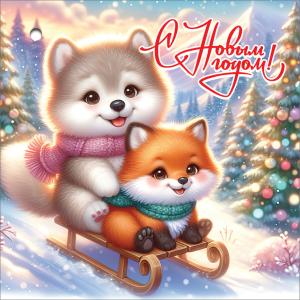 Бирка для подарка "С Новым годом!"