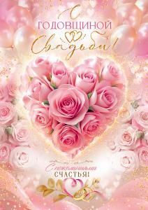 Открытка «С Годовщиной Свадьбы!»