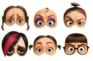 Набор масок (девушки)