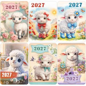 Микс календарей карманных на 2027 год "Кудрявые овечки"