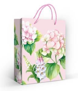 Пакет подарочный (M) «Гортензии»