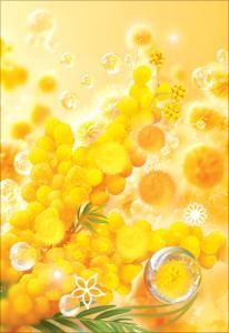 Бирка двойная без надписи (мимоза)