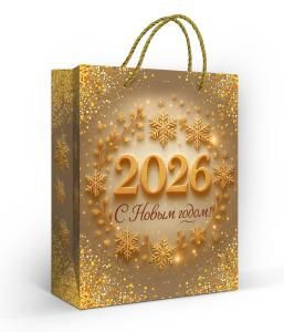Пакет подарочный «С Новым годом!» (M)