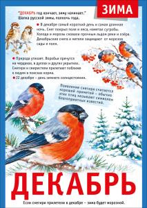 Мини-плакат "12 месяцев: Декабрь"