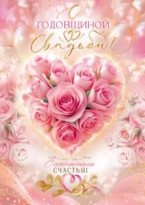 Открытка «С Годовщиной Свадьбы!»