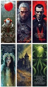 Набор закладок «Литературные герои» (6шт)