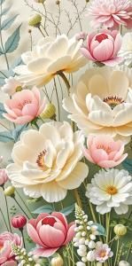 Конверт для денег без надписи (цветы)