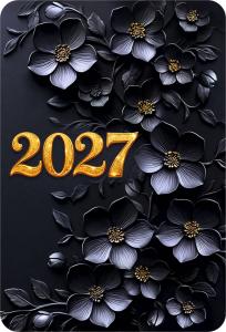 2027 Календарь карманный Цветочный (Тёмные цветы).
