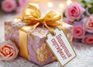 Конверт для подарочного сертификата «Подарочный сертификат»
