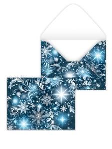 Конверт художественный малый «Морозный иней»