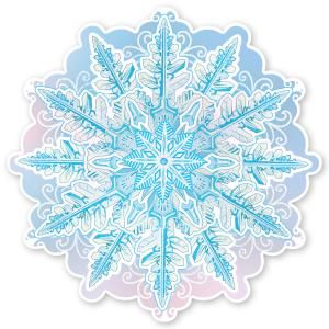Украшение на скотче «Снежинка»