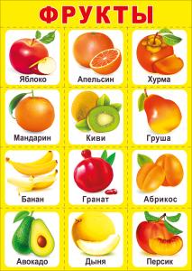 Мини-плакат "Фрукты"