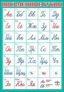 Карточка обучающая «Письменные буквы»