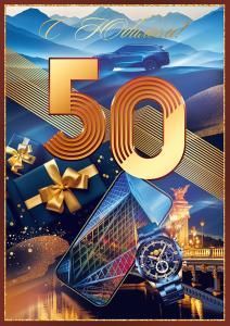 Открытка «С Юбилеем! 50 лет»