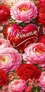 Конверт для денег "С Юбилеем!"