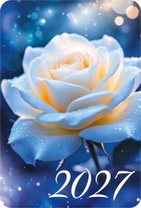 Календарь карманный 2027 (белая роза)