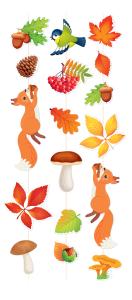 Гирлянда на нитке "Осень в лесу. Собираем урожай"