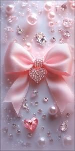 Конверт для денег без надписи (розовый бант и стразы)