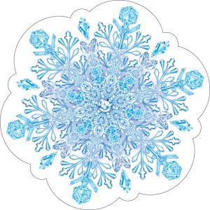 Украшение на скотче «Снежинка»