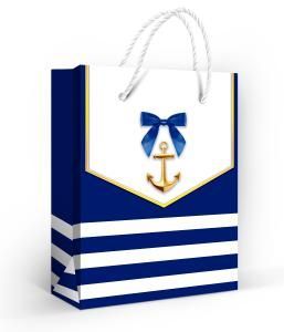 Пакет подарочный «Якорь» (S)