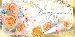 Конверт для денег «С Днем рождения!»