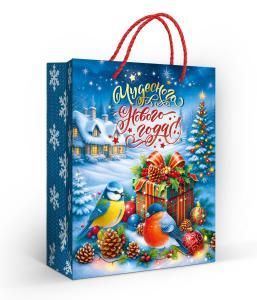 Пакет подарочный «Чудесного Нового года!» (M)