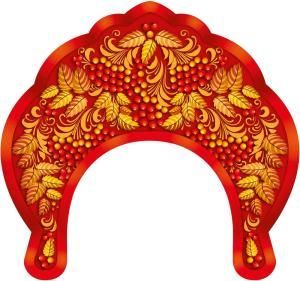 Кокошник «Листочки и ягоды»