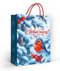 Пакет подарочный «С Новым годом!» (M)