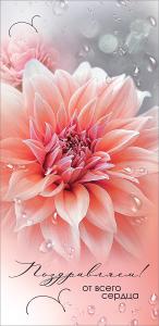 Конверт для денег «Поздравляем! От всего сердца»