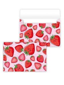 Конверт художественный средний «Клубника»