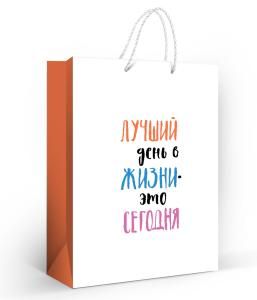Пакет подарочный «Лучший день в жизни» (L)