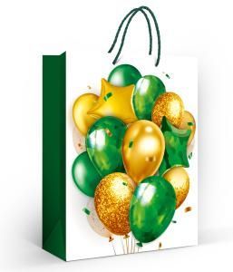 Пакет подарочный «Золотые шары» (L)