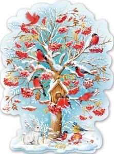 Плакат «Зимняя рябина»