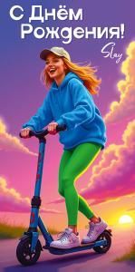 Конверт для денег «С Днём Рождения!»