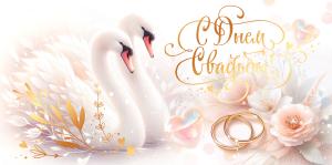 Конверт для денег «С Днем свадьбы!»