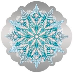 Украшение на скотче «Снежинка»