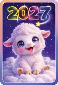 Календарь карманный 2027 (милая овечка)
