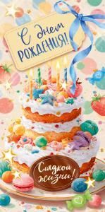 Конверт для денег «С Днем Рождения!»