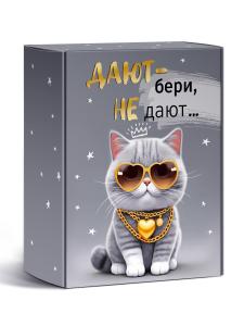Коробка подарочная с открыткой "Дают - бери"