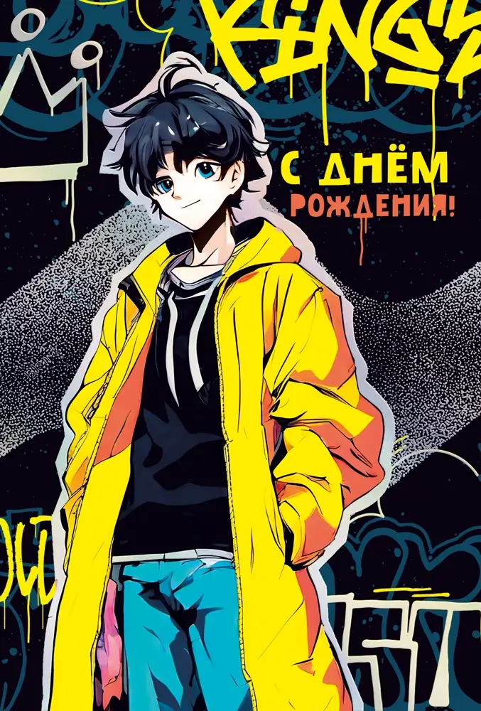 Открытка «С днем рождения!»