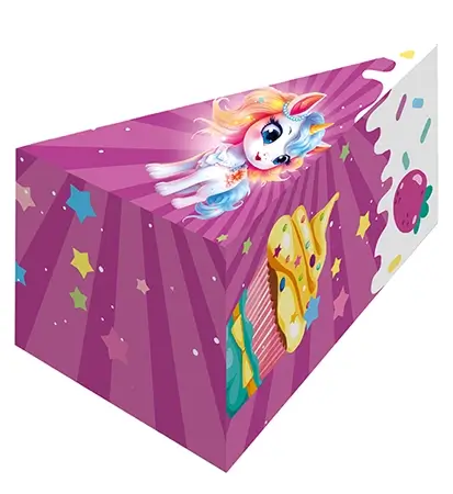 Коробочка для сладкого подарка «Единорог»